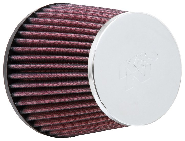 Фильтр нулевого сопротивления универсальный K&N RC-9410, 76mm Chrome Filter