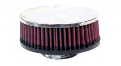 Фильтр нулевого сопротивления универсальный K&N RA-055V   Chrome Filter