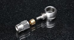 Фитинг BANJO AN3 - 11,2 мм, под тефлоновый шланг PTFE, нержавеющая сталь