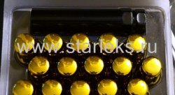 Комплект колесных гаек ST911145SD/Gd - золотой хром