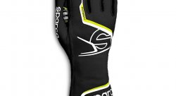 Sparco ARROW-K перчатки для картинга, черный/желтый неоновый, р-р 12