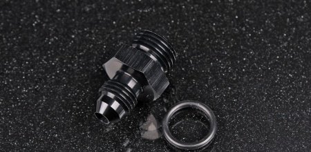 Фитинг переходник AN4 - ORB6 с резиновым кольцом AB88