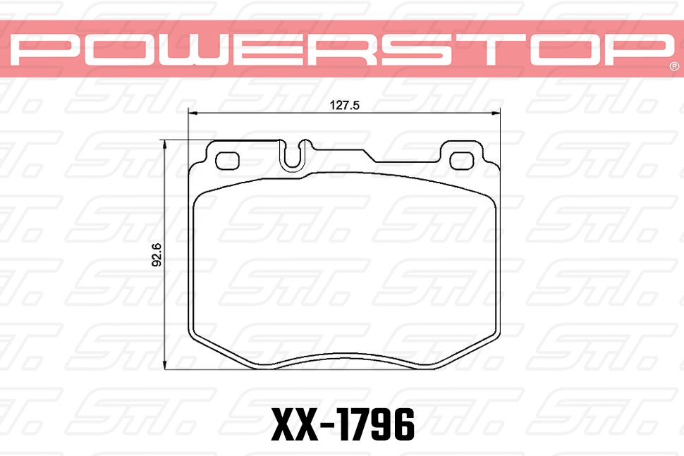 Колодки тормозные 26-1796 PowerStop Z26 передние MB GLC X253; E W213; CLS C257
