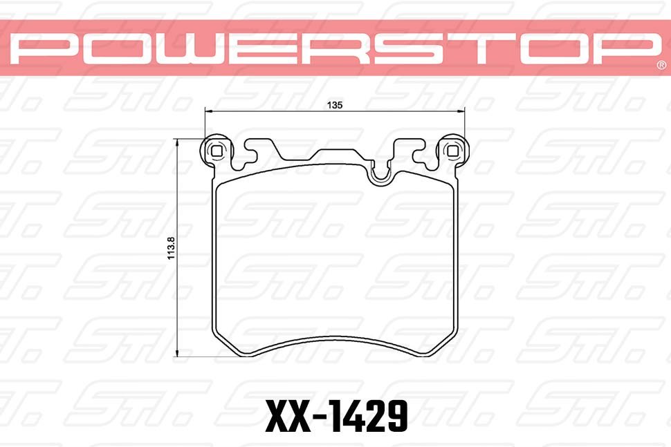 Колодки тормозные 23-1429 PowerStop Z23 перед BMW X5M E70; X6M E71; X5 F15; X6 F16
