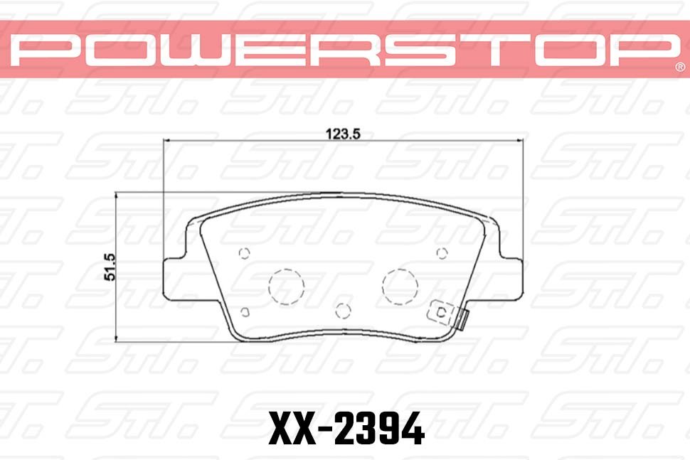 Колодки тормозные 23-2394 PowerStop Z23 задние GENESIS G80; GV70