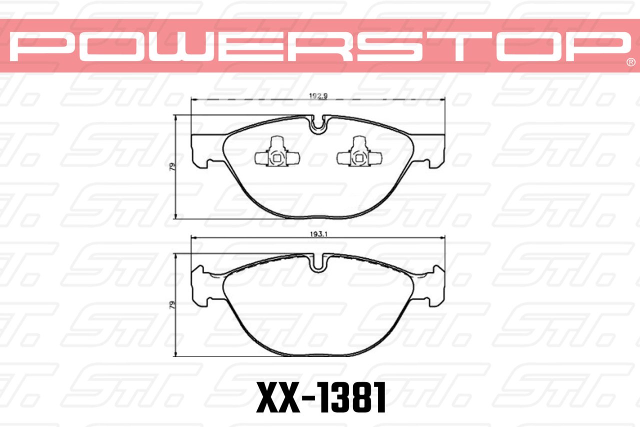 Колодки тормозные 23-1381 PowerStop Z23 передние BMW X5 E70; X6 E71; X6 F16; xDrive50i