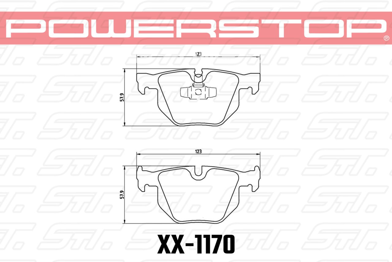 Колодки тормозные 17-1170 PowerStop Z17 задние BMW E90 / E92 335i