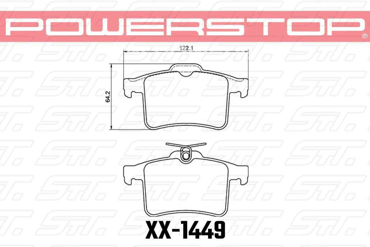 Колодки тормозные 17-1449 PowerStop Z17 задние JAGUAR XJ X351; XF X250; XK X150