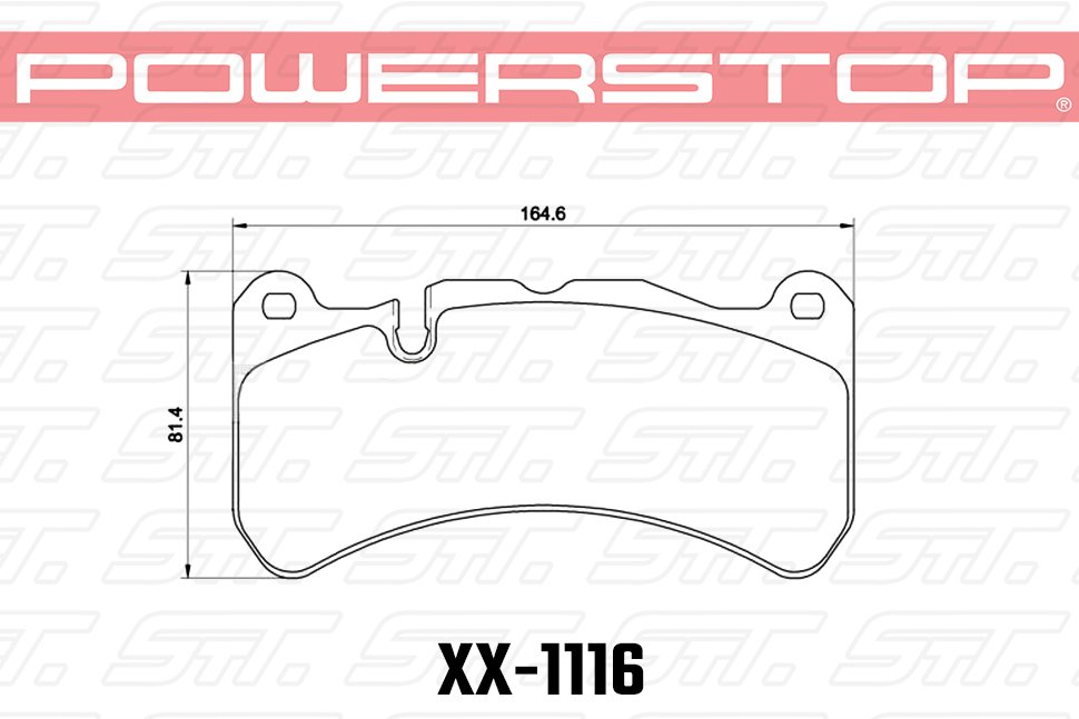 Колодки тормозные 23-1116 PowerStop Z23 передние Maserati Levante; Alfa Romeo Giulia, Stelvio