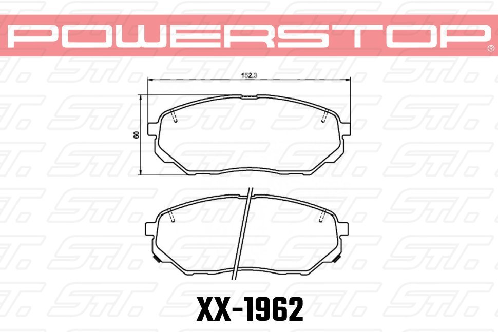 Колодки тормозные 36-1962 PowerStop Z36 перед HYUNDAI SANTA FE 4; KIA SORENTO 3