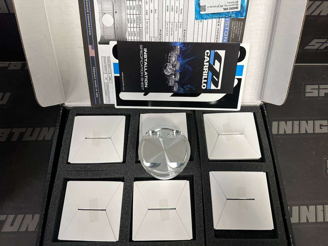 Кованые поршни CP Pistons Toyota 2JZ 86.5мм 9.5:1/ 1JZ 8.5:1