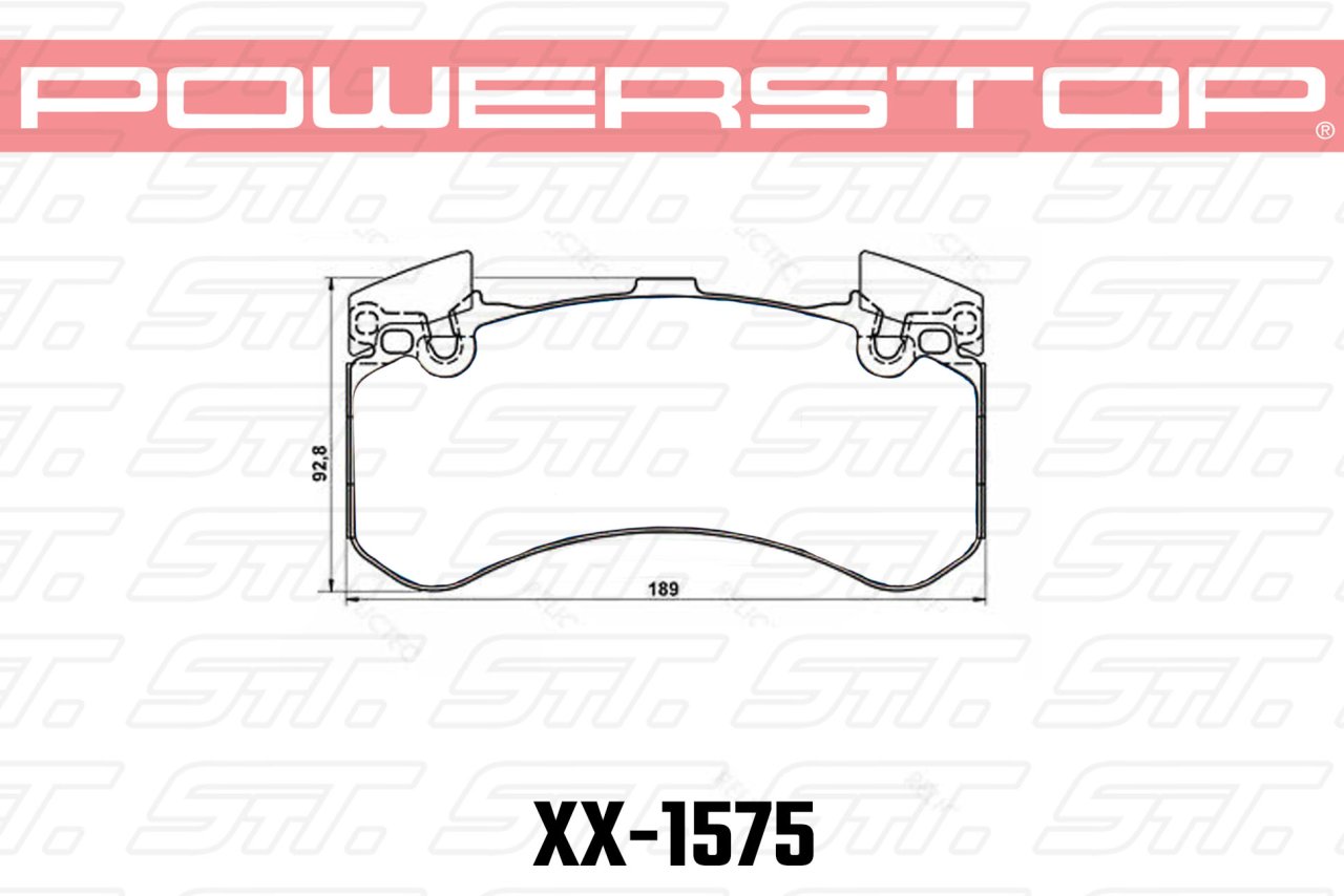 Колодки тормозные 23-1575 PowerStop Z23 передние AUDI A6, S6, A7 S7 4G; A8 S8 4H; PR 1LU, 1LX, 1LN
