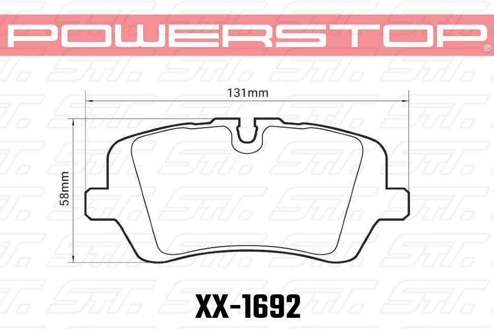 Колодки тормозные 23-1692 PowerStop Z23 задние RANGE ROVER SPORT; IV; DISCOVERY V