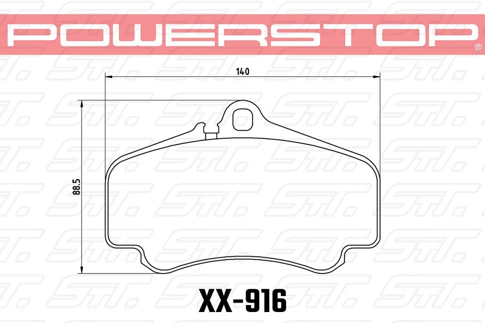Колодки тормозные 23-916 PowerStop Z23 передние Porsche 911 996; 911 997