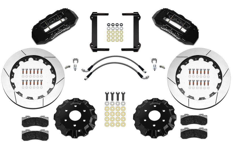 Тормозная система передняя 406x35mm, Wilwood 6 поршней, TX6R, черный, RAM 1500 TRX, 140-17389