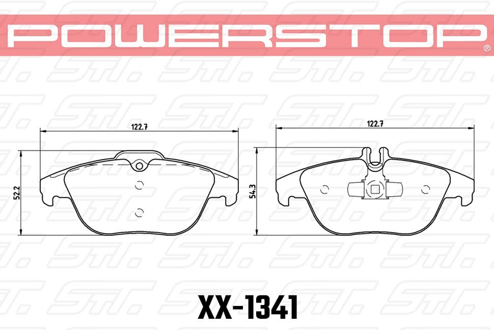 Колодки тормозные 23-1341 PowerStop Z23 задние MB C W204; GLK W204