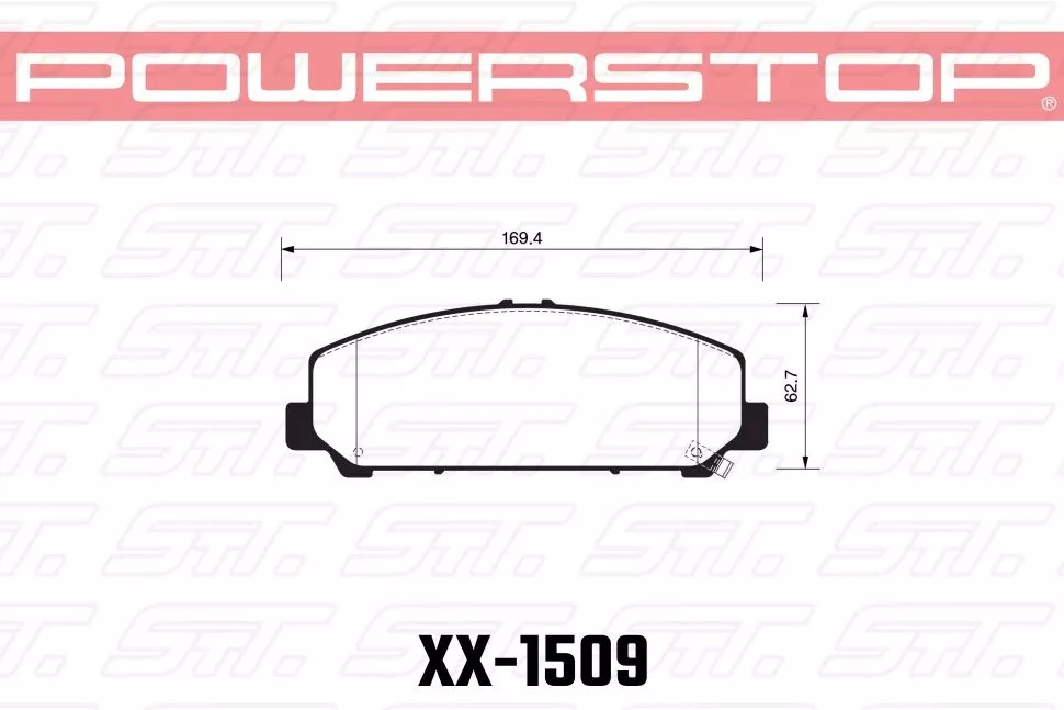 Колодки тормозные 23-1509 PowerStop Z23 передние INFINITI QX56 2007-13 ; QX80; NISSAN