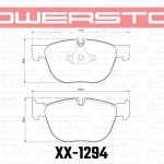 Колодки тормозные 26-1294 PowerStop Z26 передние BMW X5 E70, F15; X6 E71, F16