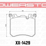 Колодки тормозные 23-1429 PowerStop Z23 перед BMW X5M E70; X6M E71; X5 F15; X6 F16