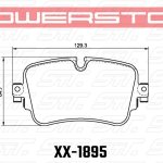 Колодки тормозные 26-1895 PowerStop Z26 задние AUDI Q7; Q8