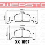 Колодки тормозные 23-1897 PowerStop Z23 передние AUDI A4 B9; A5 F53; Q5; суппорт ATE