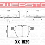 Колодки тормозные 23-1529 PowerStop Z23 передние BMW X5 E70, X6 E71; X5 F15, X6 F16; 50i, M50d