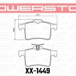 Колодки тормозные 17-1449 PowerStop Z17 задние JAGUAR XJ X351; XF X250; XK X150