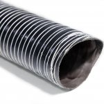 Воздуховод силиконовый, диаметр 89mm, до +255°С, цена за 1м, Thermal Division TDAD189B черный