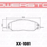 Колодки тормозные 26-1081 PowerStop Z26 перед Mustang 2008->