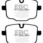 Колодки тормозные DP82089RPX EBC RP-X BMW задние BMW M3 G80; M4 G82; M5 F10; M6 F12; X5 G05; X7