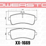 Колодки тормозные 17-1669 PowerStop Z17 задние Mercedes S W220; SL R231; AMG GT X290