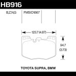 Колодки тормозные HB916G.740 HAWK DTC-60 перед BMW 5 G30, 6 G32GT, X3 G01, X4 G02, SUPRA 2019-