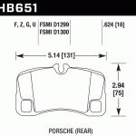 Колодки тормозные HB651D.624 HAWK ER-1