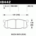 Колодки тормозные HB442D.496 HAWK ER-1