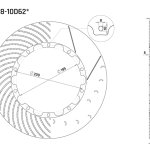 Ротор тормозного диска 350*28mm, DC Brakes DC35028-10D62S, D крепеж