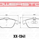 Колодки тормозные 23-1341 PowerStop Z23 задние MB C W204; GLK W204