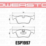 Колодки тормозные ESP1997 PowerStop EURO-STOP задние BMW F20 F22 F30 F31 F32 F33 F34 F36
