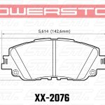 Колодки тормозные 36-2076 PowerStop Z36 перед TOYOTA CAMRY V70 2017-> LEXUS ES 2018->