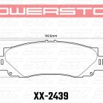 Колодки тормозные 36-2439 PowerStop Z36 задние Toyota LC300; Land Cruiser 300