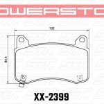 Колодки тормозные 23-2399 PowerStop Z23 передние TESLA Model 3; Model Y;