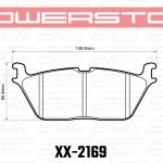Колодки тормозные 36-2169 PowerStop Z36 задние RAM 1500 2019->