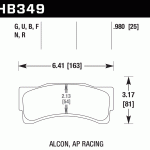 Колодки тормозные HB349D.980 HAWK ER-1