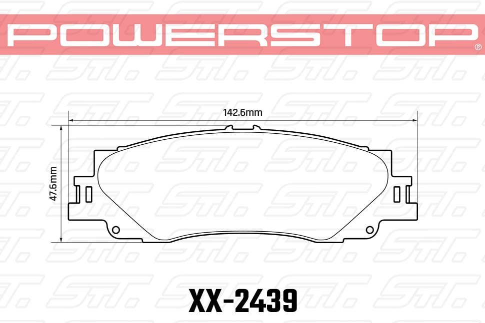 Колодки тормозные 36-2439 PowerStop Z36 задние Toyota LC300; Land Cruiser 300