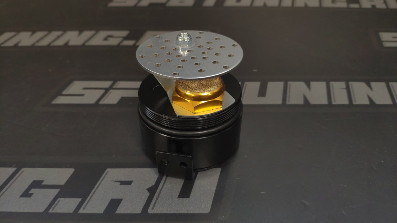 Маслоуловитель круглый с фильтром, черный