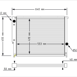 Радиатор алюминиевый BMW E36 3 series 91-00 6cyl 40мм AT