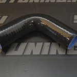 Патрубок силиконовый переходной 38-45,90 градусов, черный