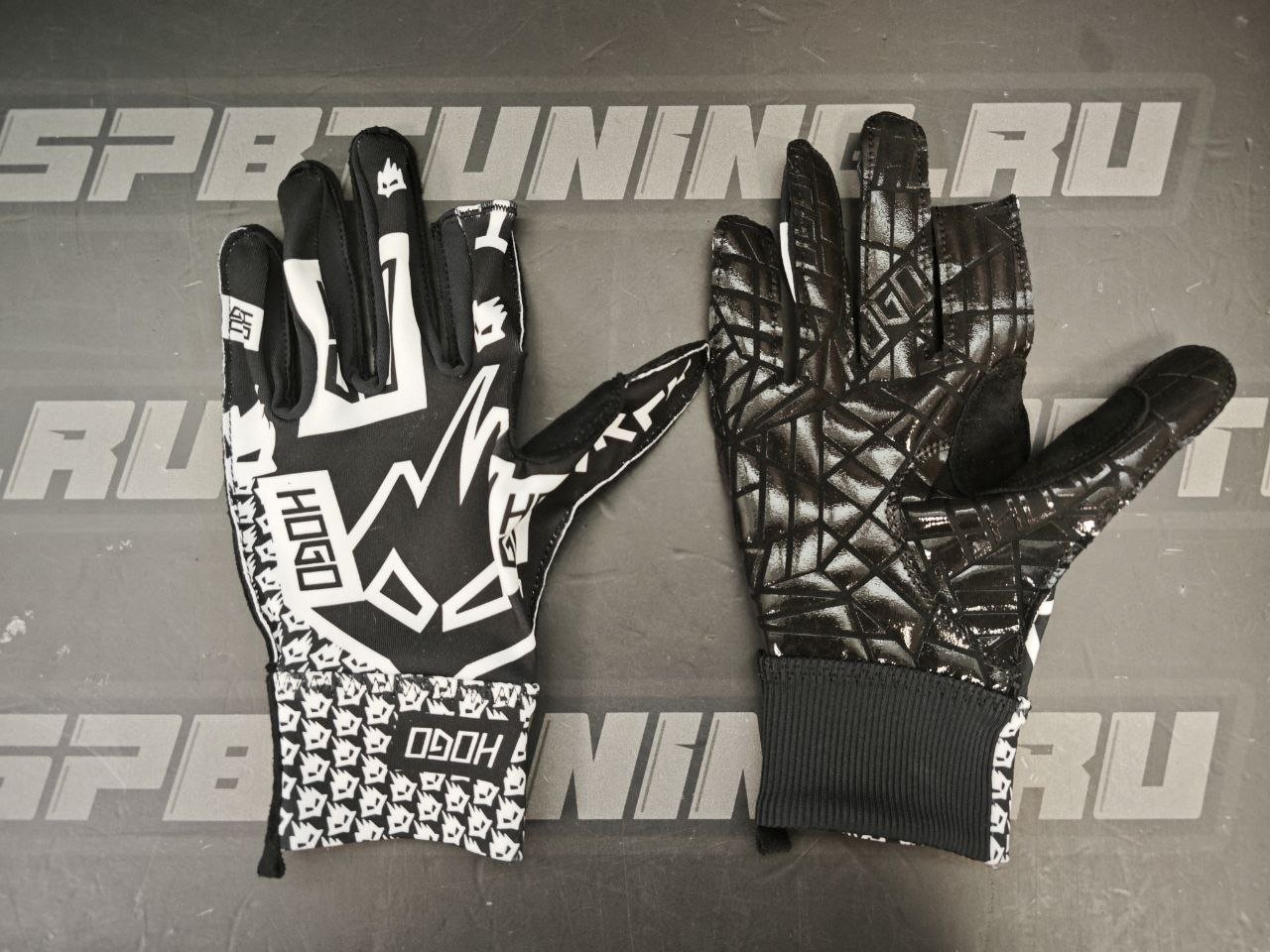 HOGO N1 "Kupit" перчатки для симрейсинга, черные, р-р M