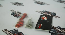 Шайбы декоративные 10шт - красные