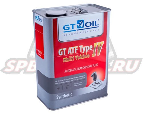 Tрансмиссионная жидкость GT-OIL GT ATF TYPE IV MULTIVEHICLE (4л)