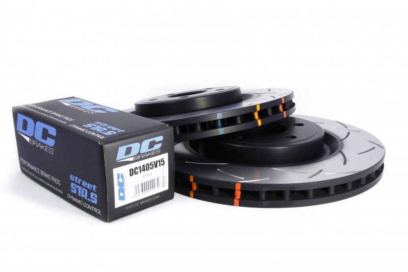 КОМПЛЕКТ ПЕРЕД. Тормозные диски DBA 42632S T3+колодки DC brakes STR.S JEEP GRAND CHEROKEE SRT8 09->